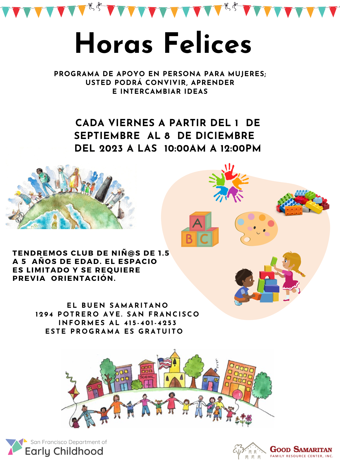 Flyer for Women's support group in Spanish